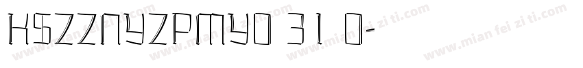 KSZZNYZPMY0 31 0字体转换